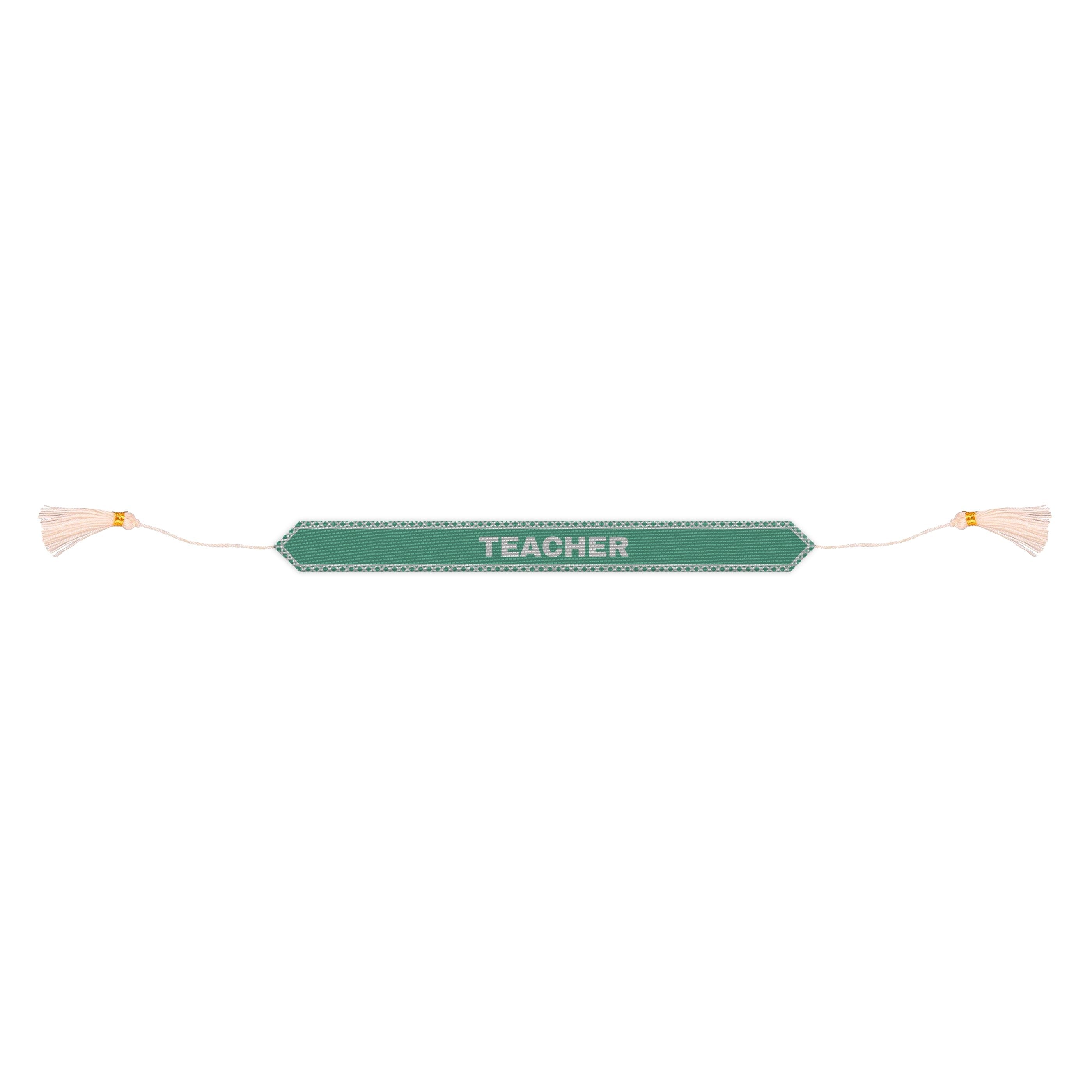 Teacher woven bracelet